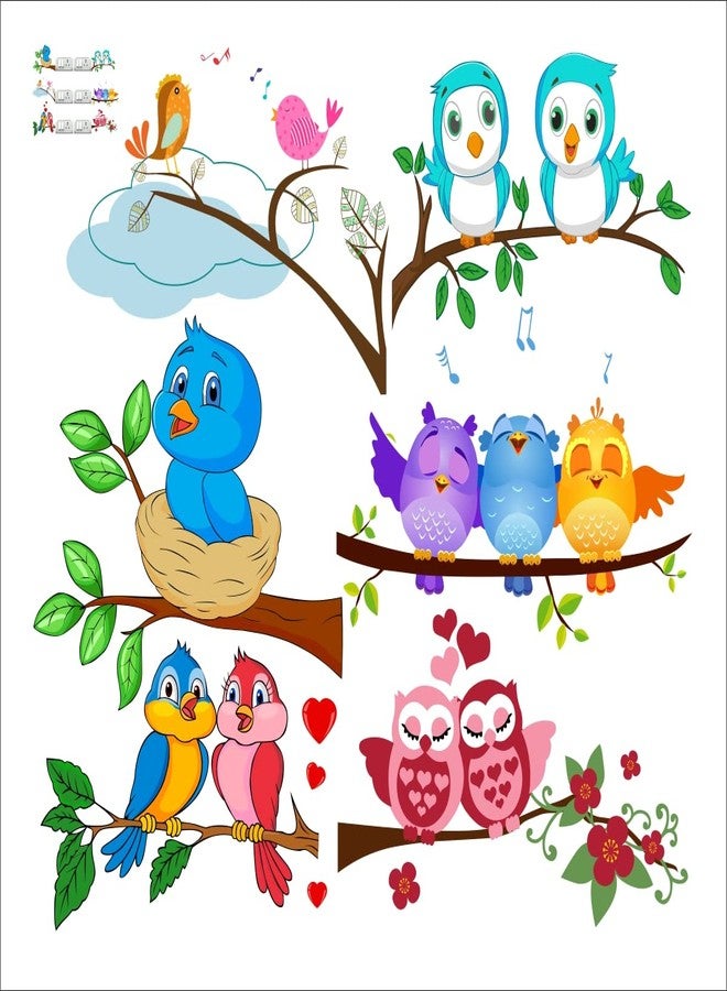 VCREATE DECOR Birds Switch Board & Wall Sticker - Image 3